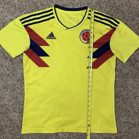 Adidas Colombia Soccer Jersey Mens Small 2018 World Cup Home Football Kit - Picture 6 of 10